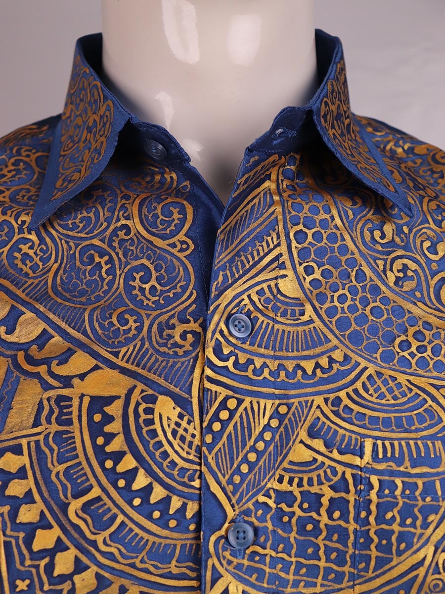 Handwoven Silk Shirt Handloom Shirt & Kurta_Men Priyadarshini Handloom 