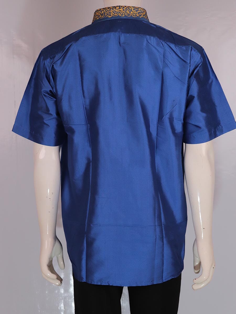 Handwoven Silk Shirt Handloom Shirt & Kurta_Men Priyadarshini Handloom