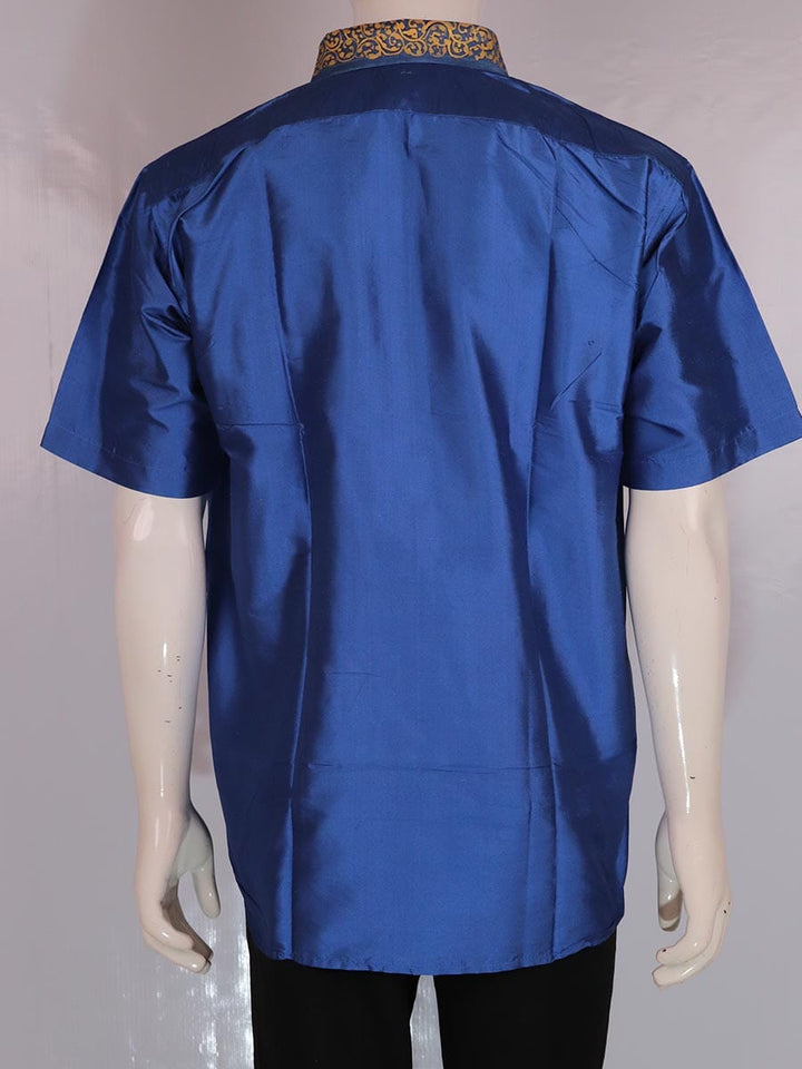 Handwoven Silk Shirt Handloom Shirt & Kurta_Men Priyadarshini Handloom