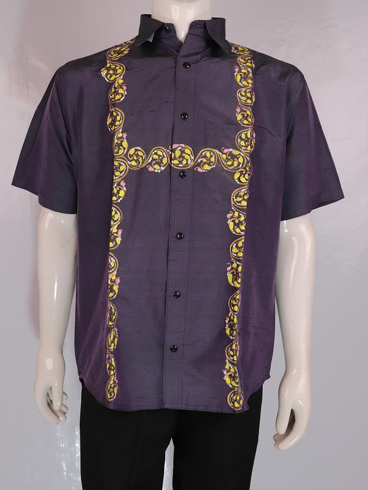 Handwoven Silk Shirt Handloom Shirt & Kurta_Men Priyadarshini Handloom