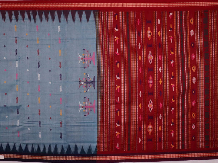 Handloom Bomkai Cotton Ikat Saree Handloom Saree_Cotton Priyadarshini Handloom