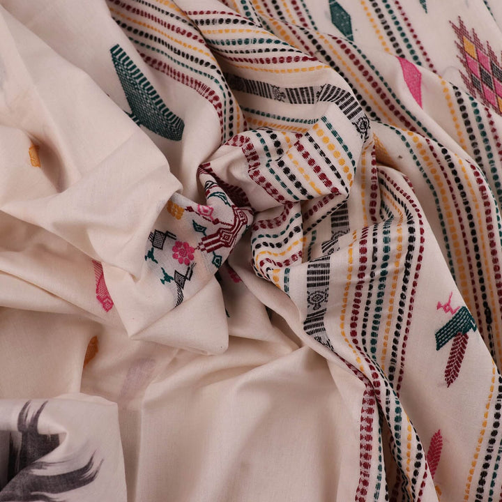 Handloom Bomkai Cotton Ikat Saree Handloom Saree_Cotton Priyadarshini Handloom