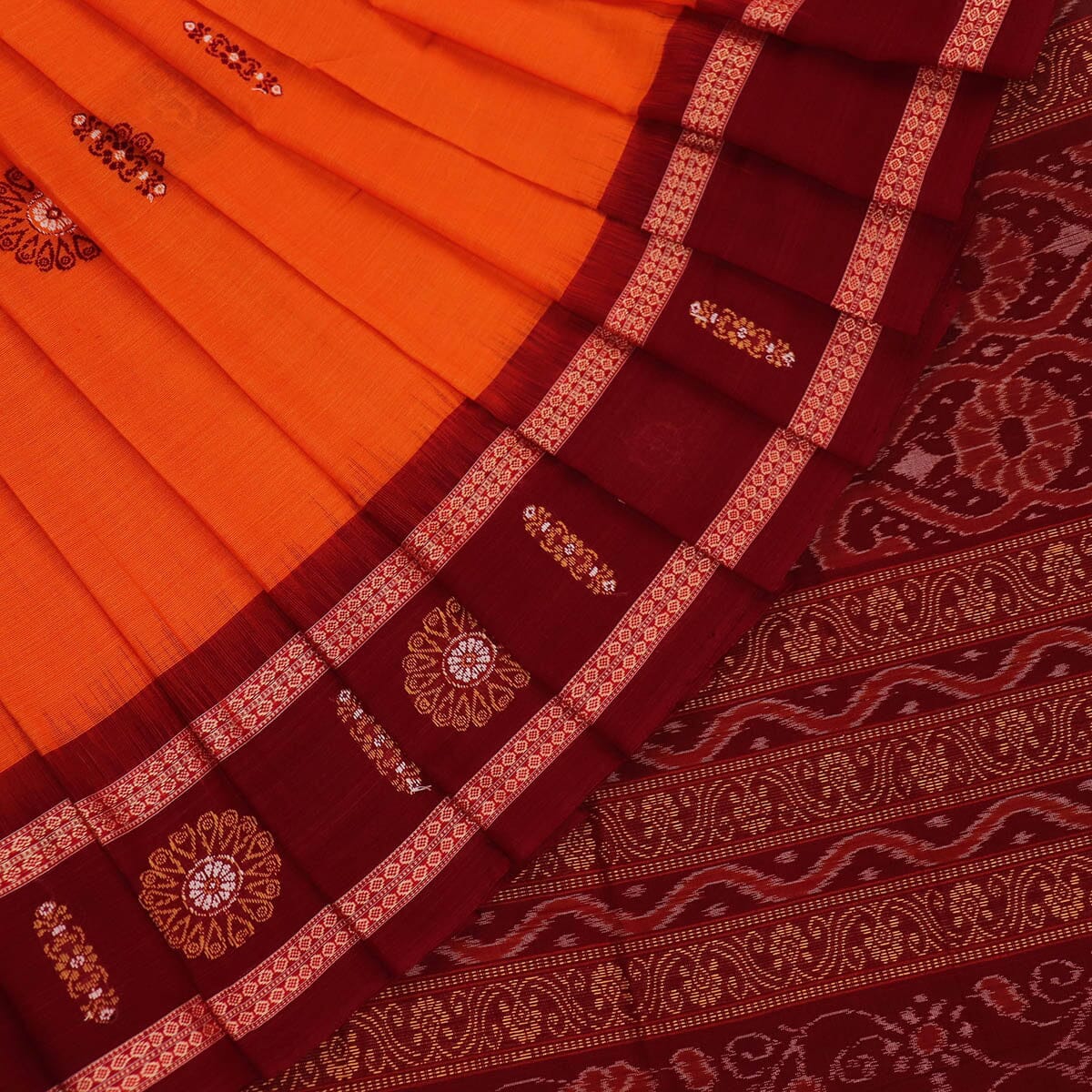 Cotton bomkai saree on sale price