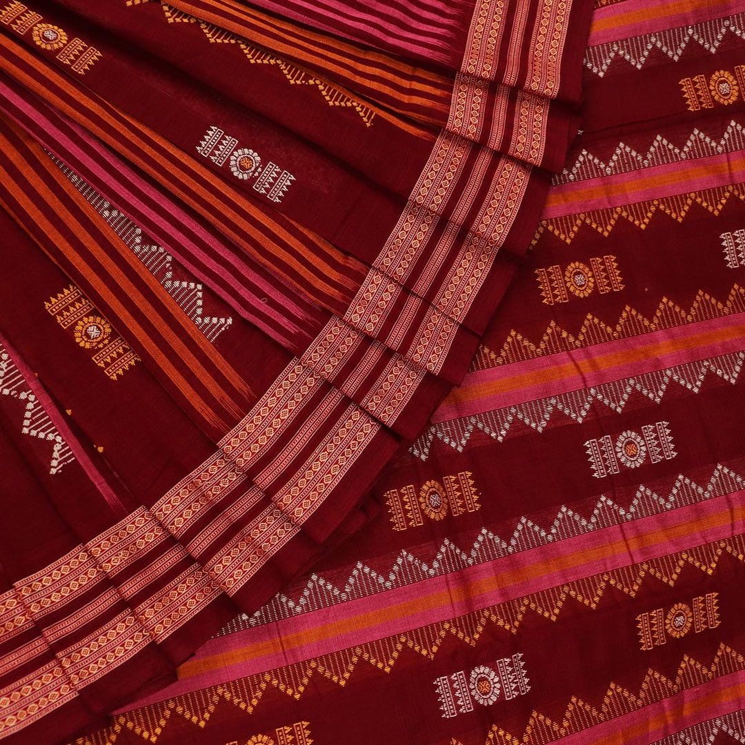 Handloom Bomkai Cotton Ikat Saree Handloom Saree_Cotton Priyadarshini Handloom