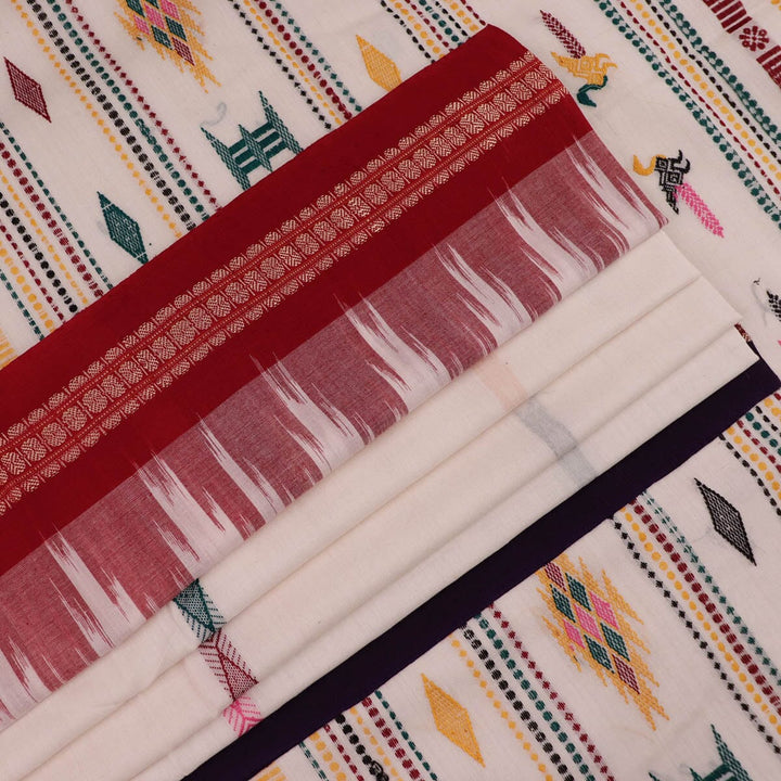 Handloom Bomkai Cotton Ikat Saree Handloom Saree_Cotton Priyadarshini Handloom