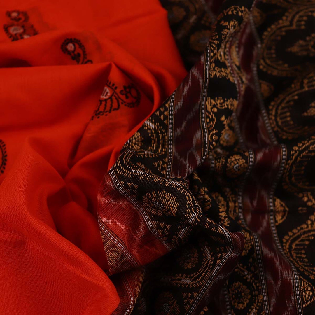 Handloom Bomkai Cotton Ikat Saree Handloom Saree_Cotton Priyadarshini Handloom