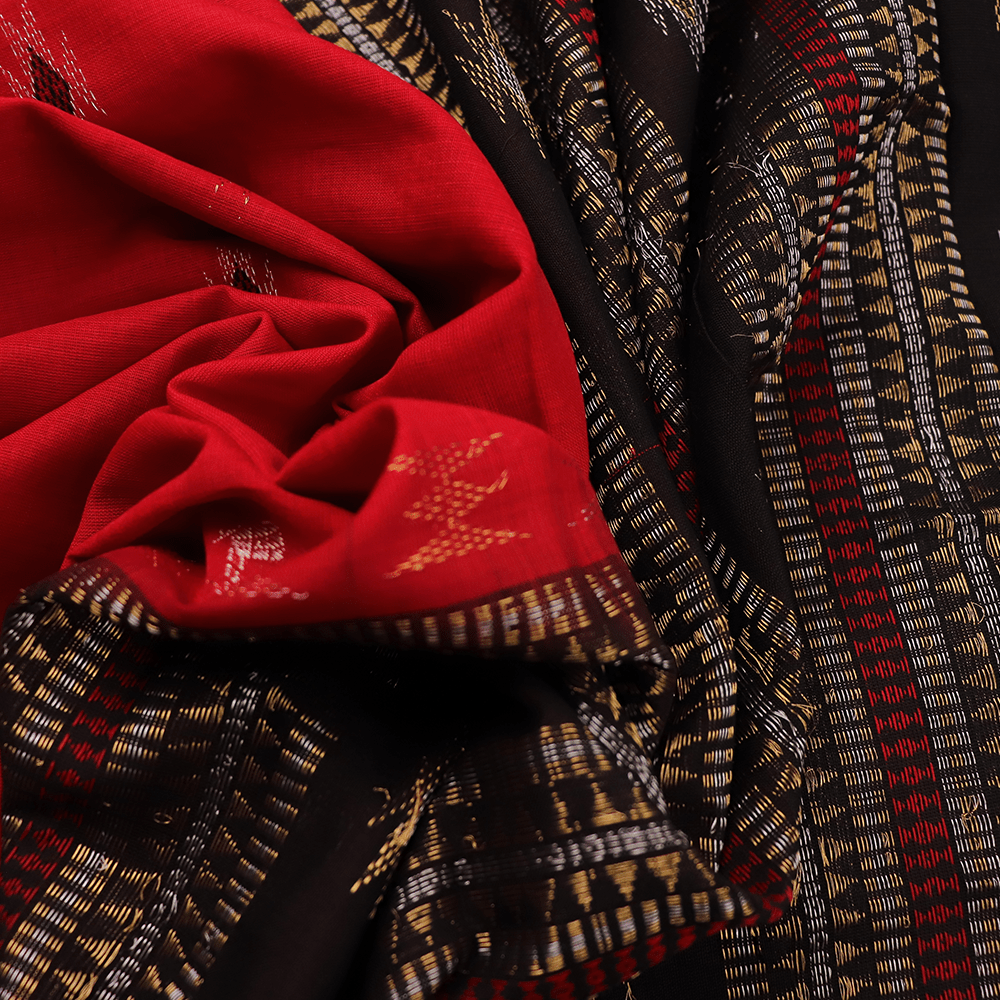 Handloom Bomkai Cotton Ikat Saree Handloom Saree_Cotton Priyadarshini Handloom