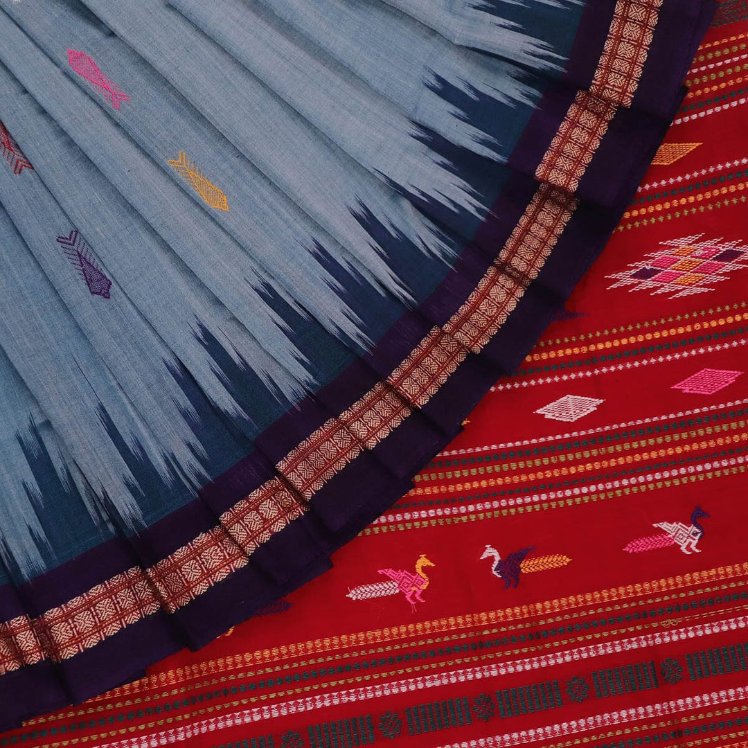 Handloom Bomkai Cotton Ikat Saree Handloom Saree_Cotton Priyadarshini Handloom