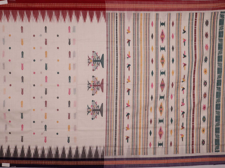 Handloom Bomkai Cotton Ikat Saree Handloom Saree_Cotton Priyadarshini Handloom