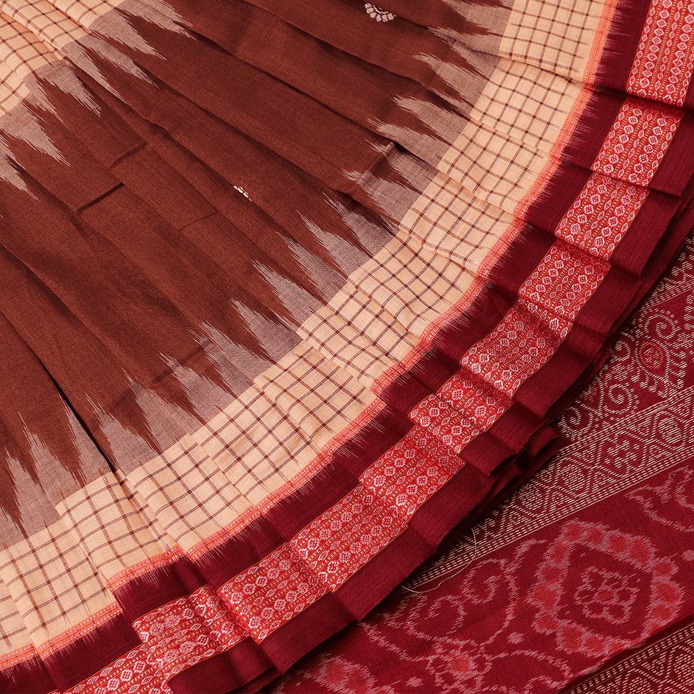 Handloom Bomkai Cotton Ikkat Saree Handloom Saree_Cotton Priyadarshini Handloom