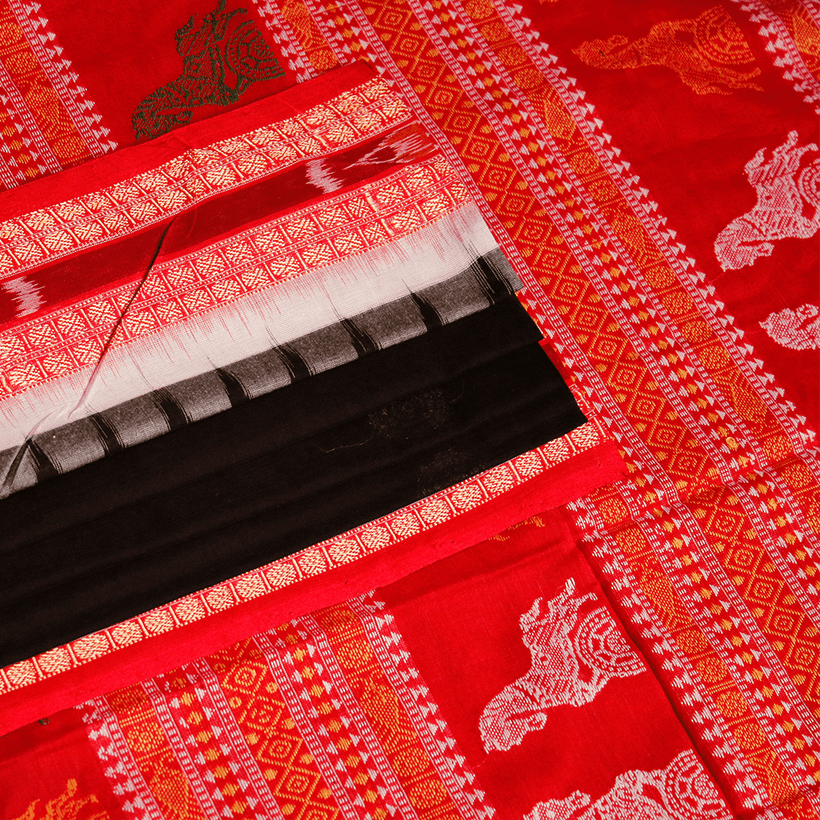 Bomkai weave detail