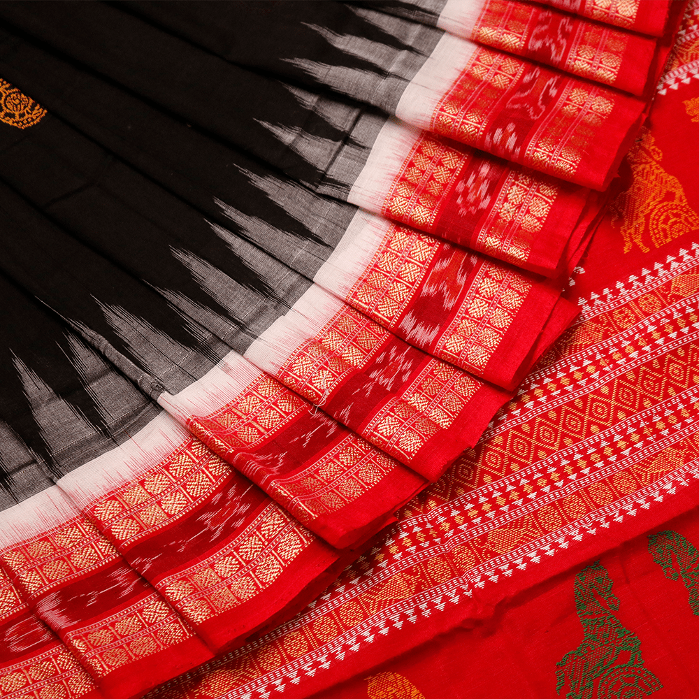 Handloom Bomkai Cotton Ikkat Saree Handloom Saree_Cotton Priyadarshini Handloom