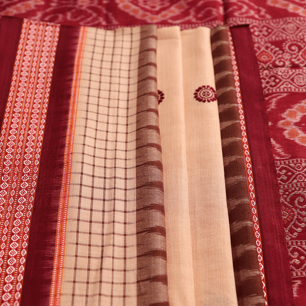 Handloom Bomkai Cotton Ikkat Saree Handloom Saree_Cotton Priyadarshini Handloom