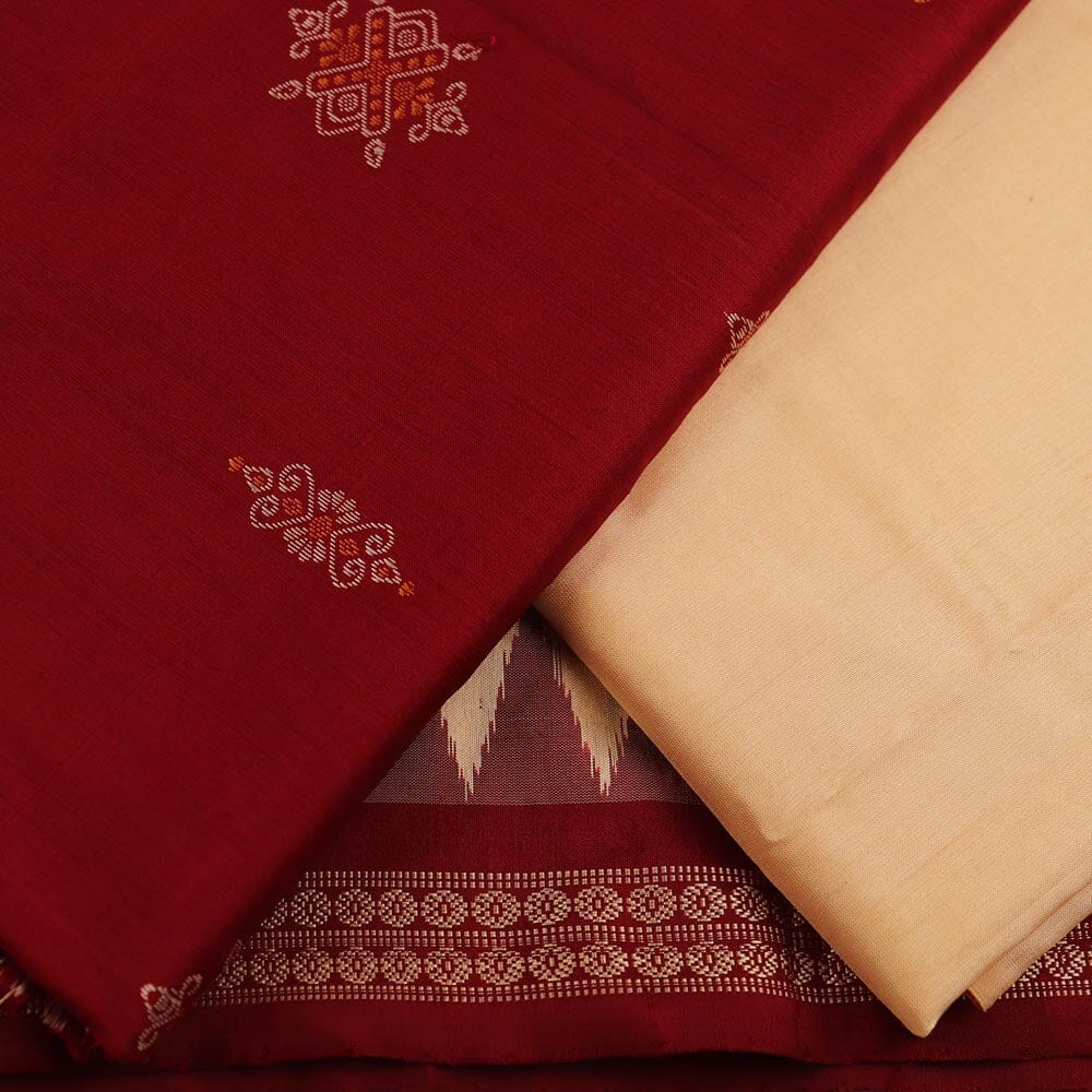 Handloom Bomkai Silk Dress Material Dress Material Handloom_Silk Priyadarshini Handloom
