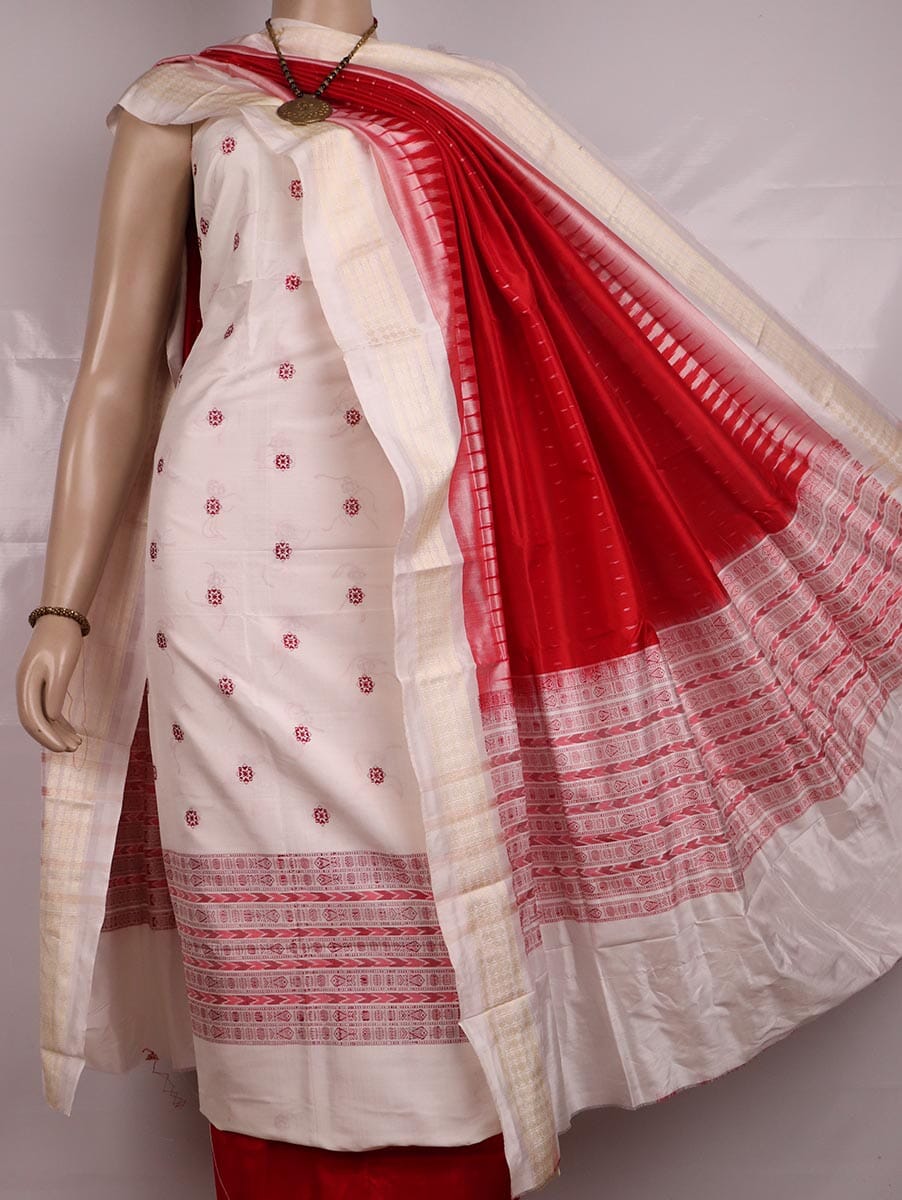 Handloom Bomkai Silk Dress Material Dress Material Handloom_Silk Priyadarshini Handloom