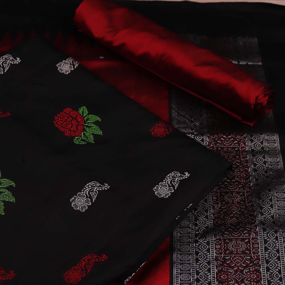 Handloom Bomkai Silk Dress Material Dress Material Handloom_Silk Priyadarshini Handloom