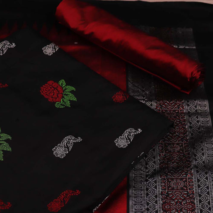 Handloom Bomkai Silk Dress Material Dress Material Handloom_Silk Priyadarshini Handloom