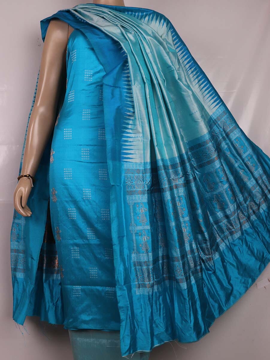 Handloom Bomkai Silk Dress Material Dress Material Handloom_Silk Priyadarshini Handloom