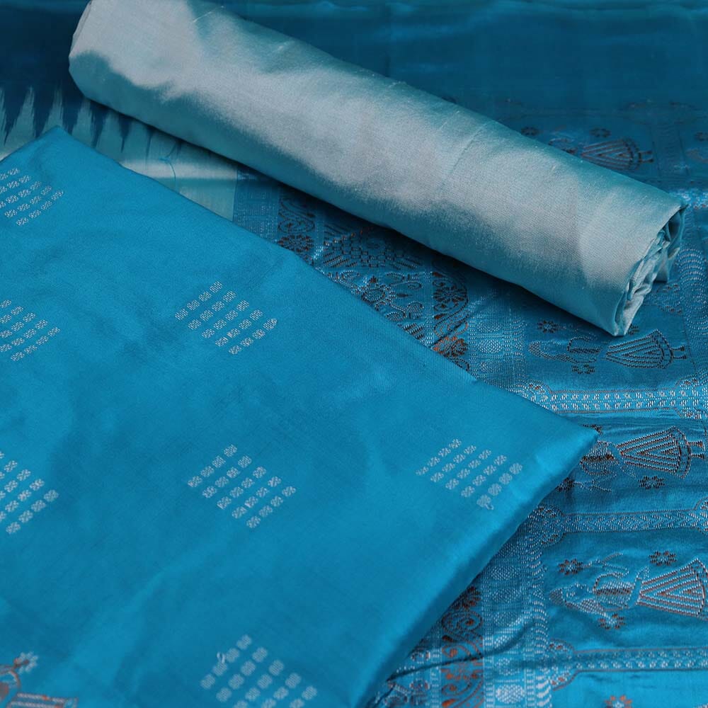 Handloom Bomkai Silk Dress Material Dress Material Handloom_Silk Priyadarshini Handloom