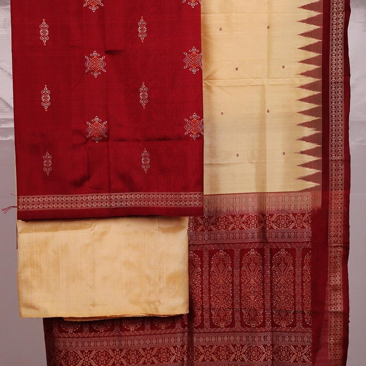 Handloom Bomkai Silk Dress Material Dress Material Handloom_Silk Priyadarshini Handloom