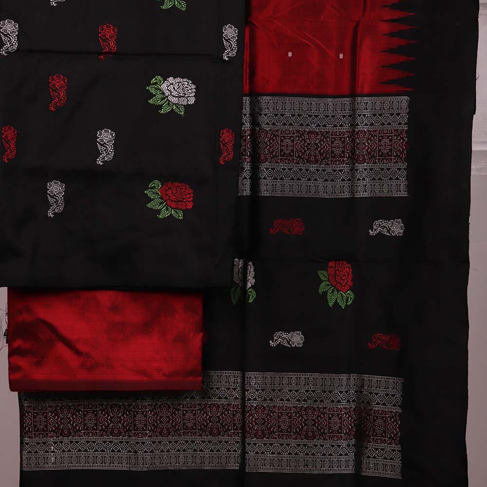 Handloom Bomkai Silk Dress Material Dress Material Handloom_Silk Priyadarshini Handloom