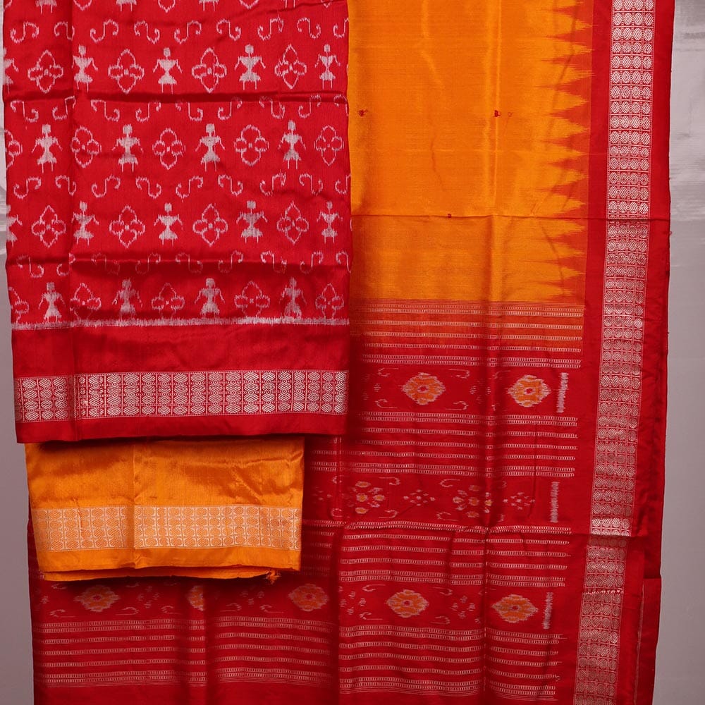 Handloom Bomkai Silk Dress Material Dress Material Handloom_Silk Priyadarshini Handloom