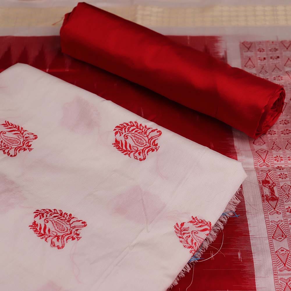 Handloom Bomkai Silk Dress Material Dress Material Handloom_Silk Priyadarshini Handloom 