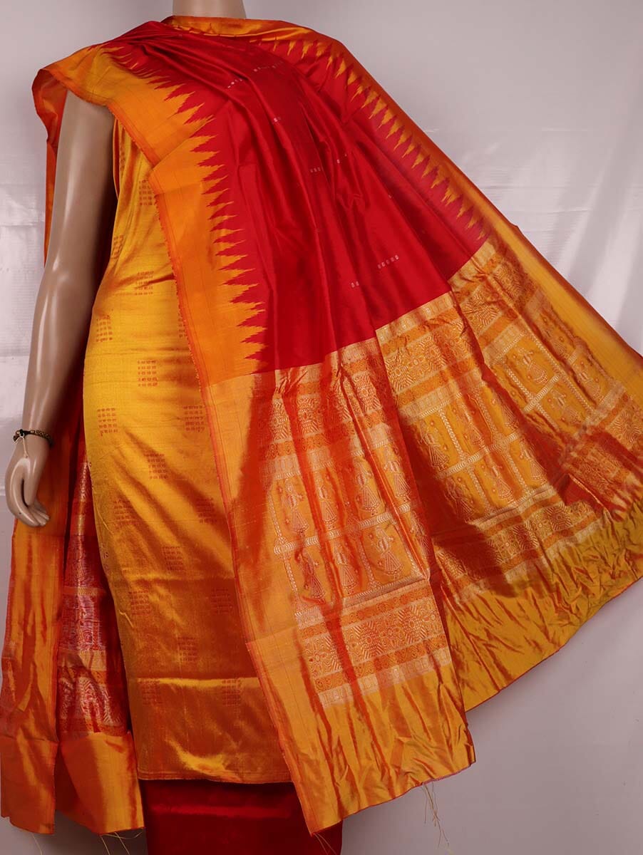 Handloom Bomkai Silk Dress Material Dress Material Handloom_Silk Priyadarshini Handloom 