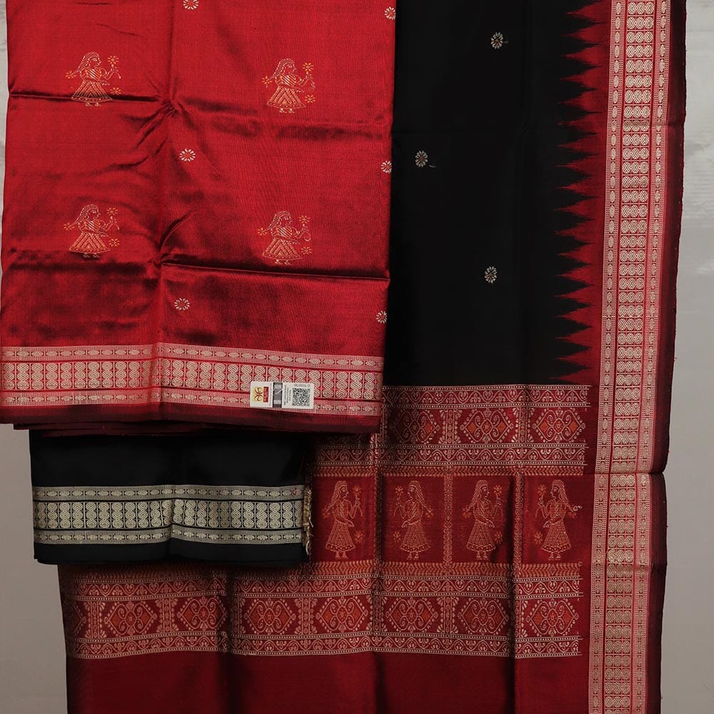 Handloom Bomkai Silk Dress Material Dress Material Handloom_Silk Priyadarshini Handloom