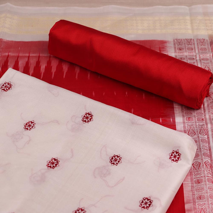 Priyadarshini Handloom, Bomkai Silk Handloom Dress Material, Unstitched Dress Material, Women's Dress Material, Silk Dress Material, Traditional Dress Material, Indian Dress Material, Bomkai Silk Handloom Dress Material for Women.