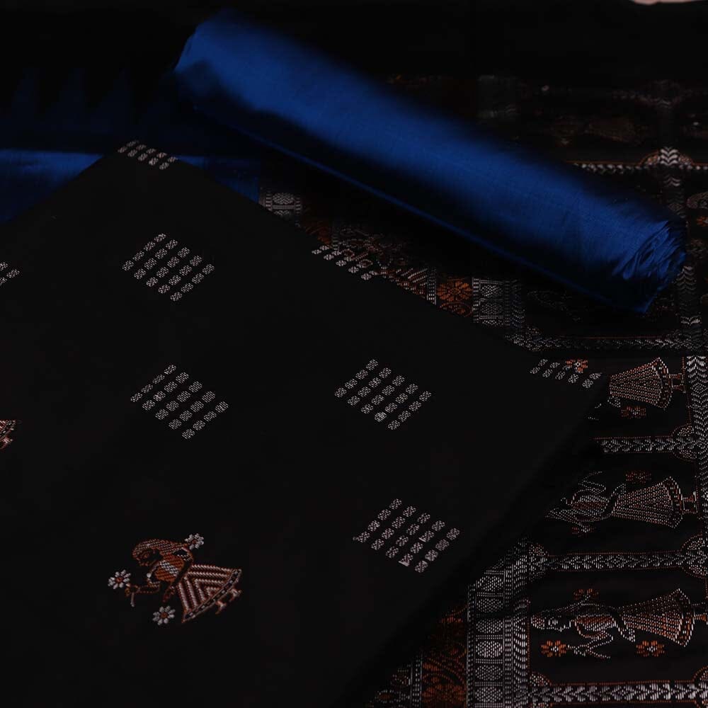 Handloom Bomkai Silk Dress Material Dress Material Handloom_Silk Priyadarshini Handloom 