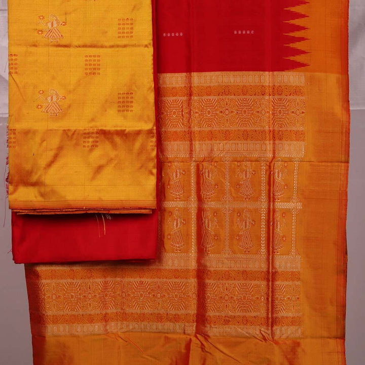 Handloom Bomkai Silk Dress Material Dress Material Handloom_Silk Priyadarshini Handloom 