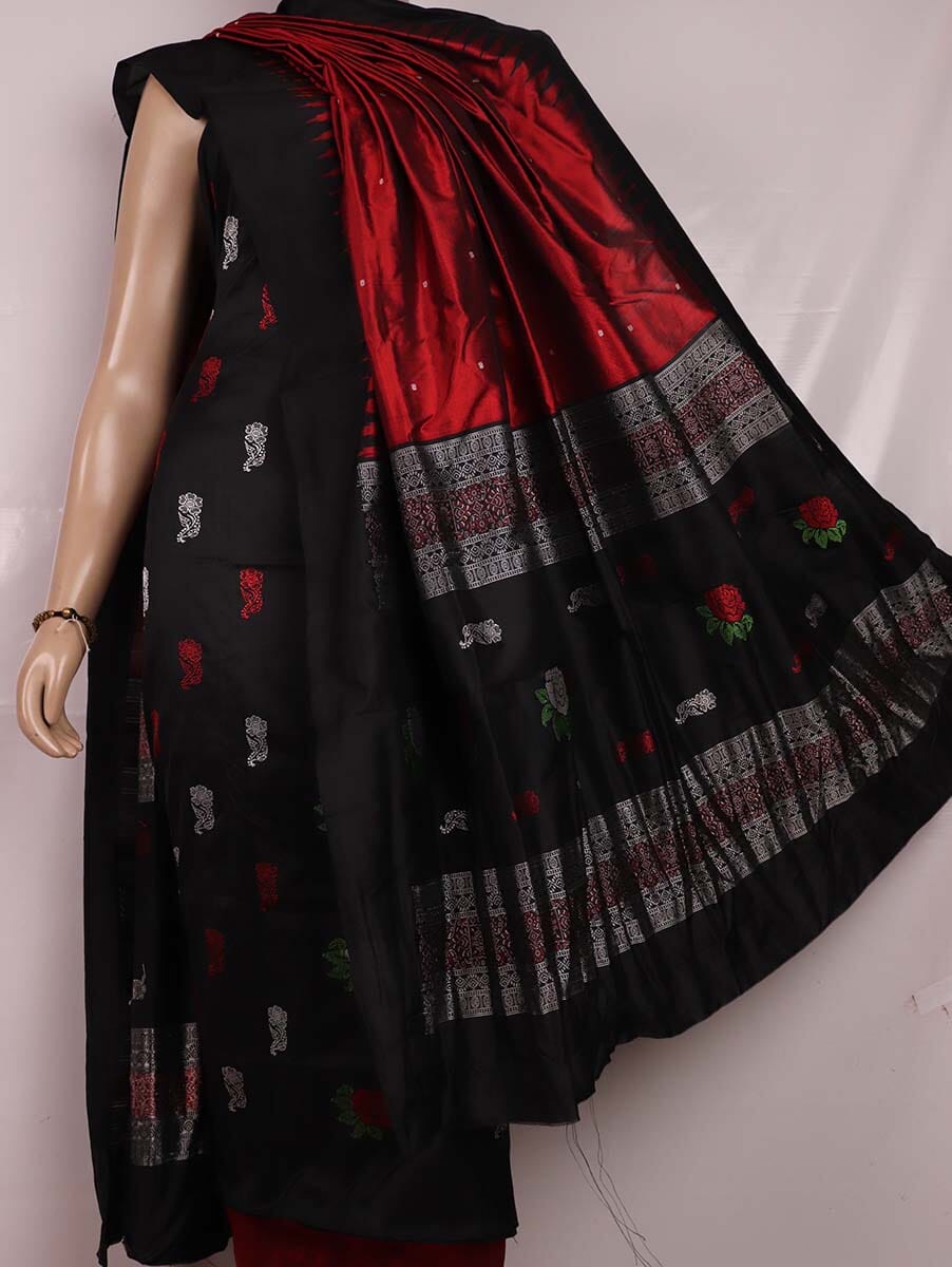 Handloom Bomkai Silk Dress Material Dress Material Handloom_Silk Priyadarshini Handloom 