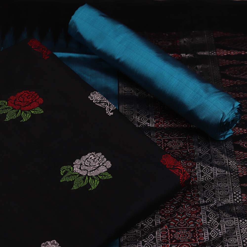 Handloom Bomkai Silk Dress Material Dress Material Handloom_Silk Priyadarshini Handloom