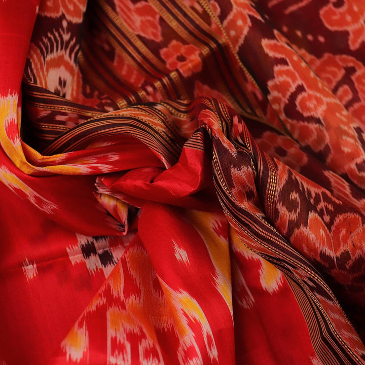 Handloom Khandua Silk Ikat Saree Handloom Saree_Khandua Silk Priyadarshini Handloom