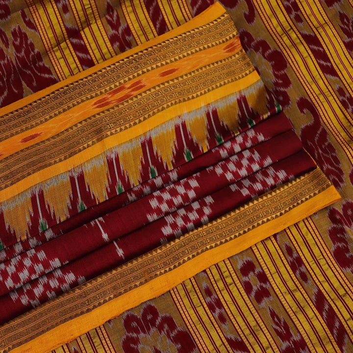 Handloom Khandua Silk Ikat Saree Handloom Saree_Khandua Silk Priyadarshini Handloom