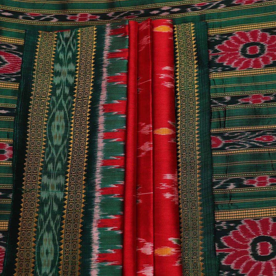 Handloom Khandua Silk Ikat Saree Handloom Saree_Khandua Silk Priyadarshini Handloom