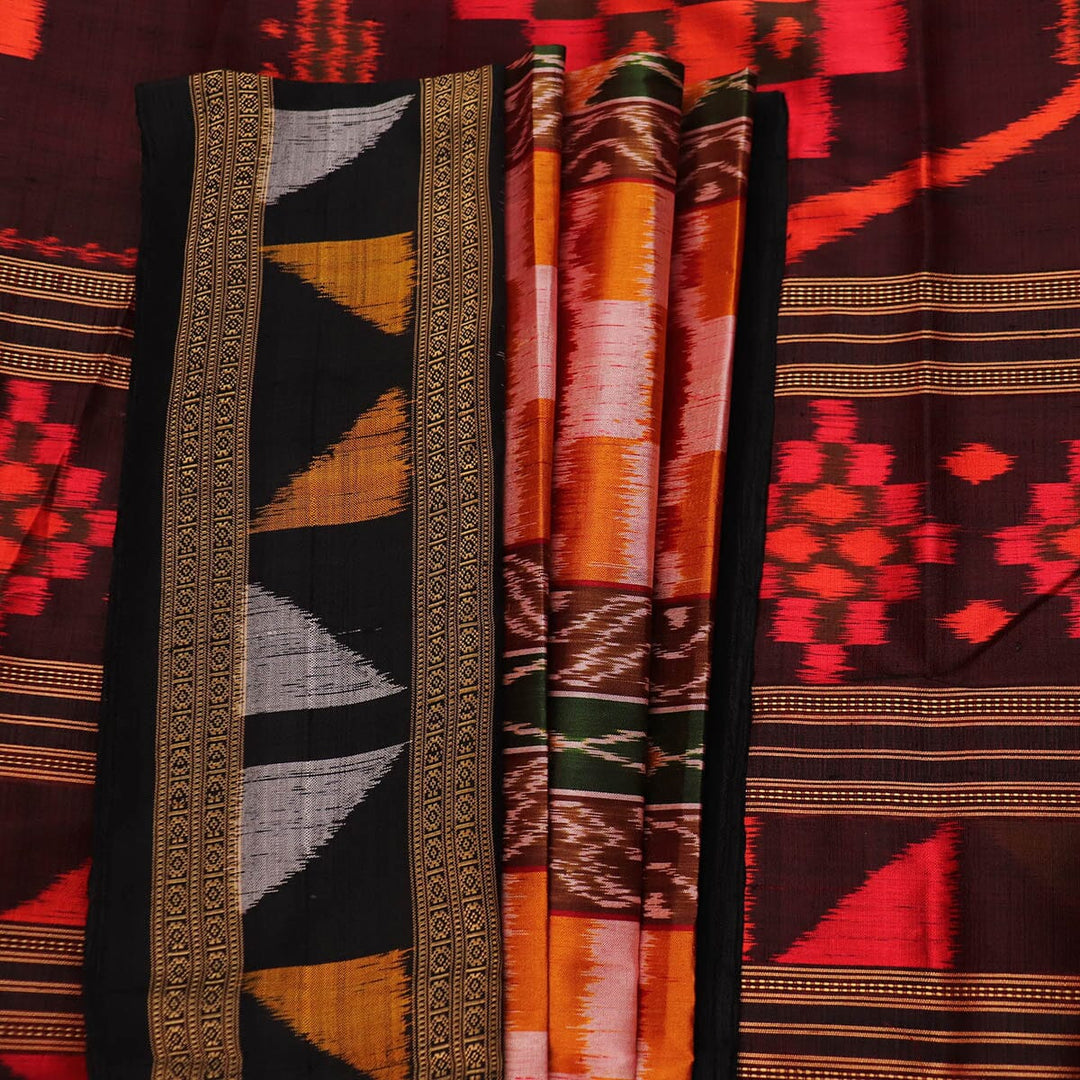 Handloom Khandua Silk Ikat Saree Handloom Saree_Khandua Silk Priyadarshini Handloom
