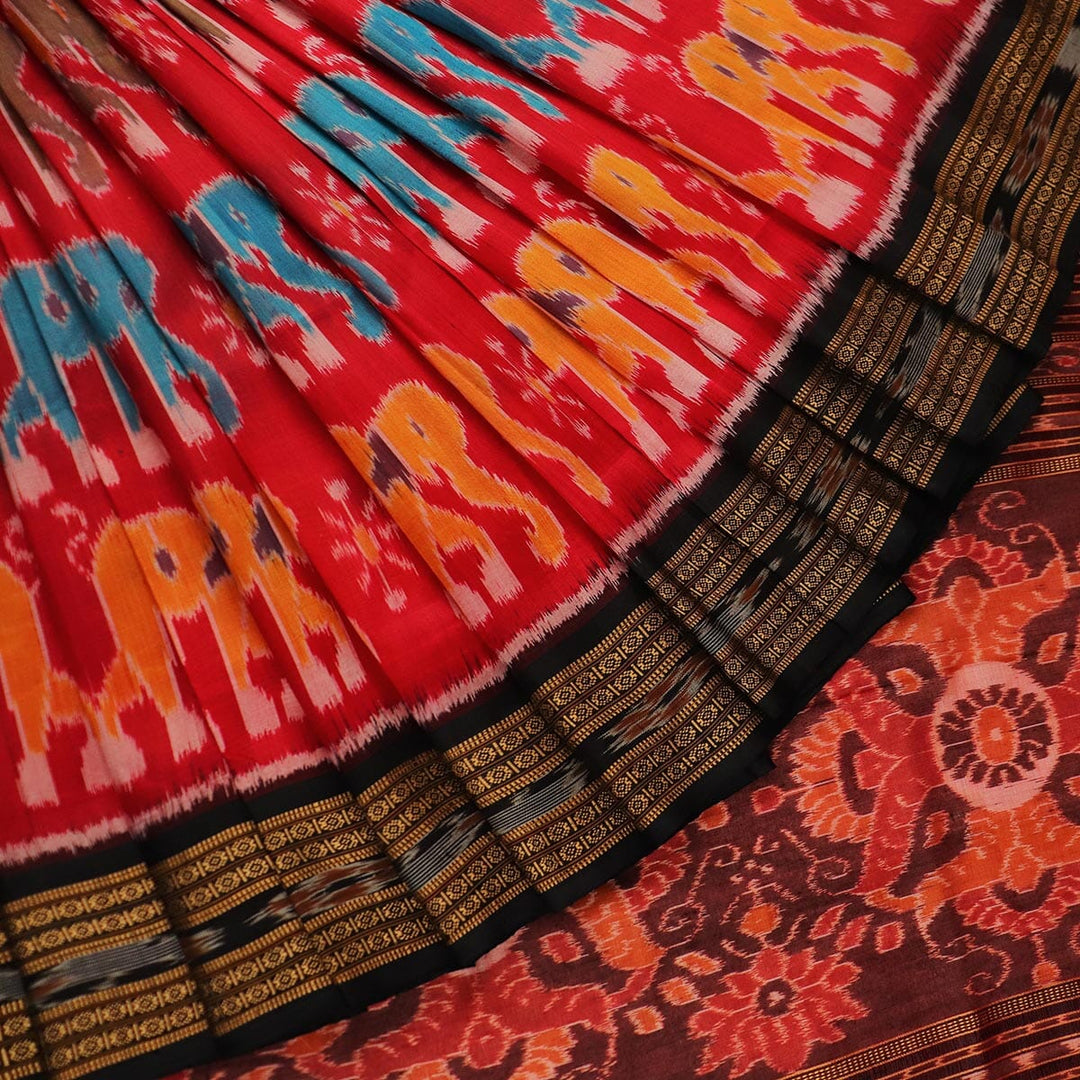 Handloom Khandua Silk Ikat Saree Handloom Saree_Khandua Silk Priyadarshini Handloom