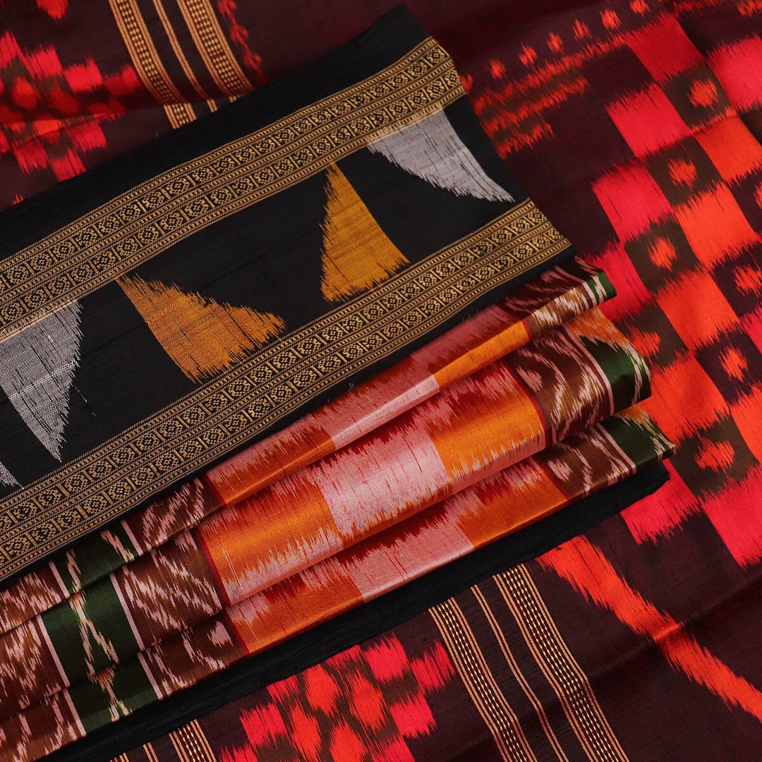 Handloom Khandua Silk Ikat Saree Handloom Saree_Khandua Silk Priyadarshini Handloom