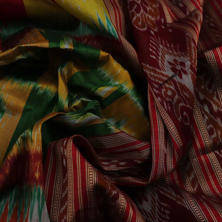 Handloom Khandua Silk Ikat Saree Handloom Saree_Khandua Silk Priyadarshini Handloom