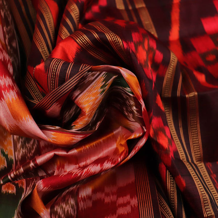 Handloom Khandua Silk Ikat Saree Handloom Saree_Khandua Silk Priyadarshini Handloom