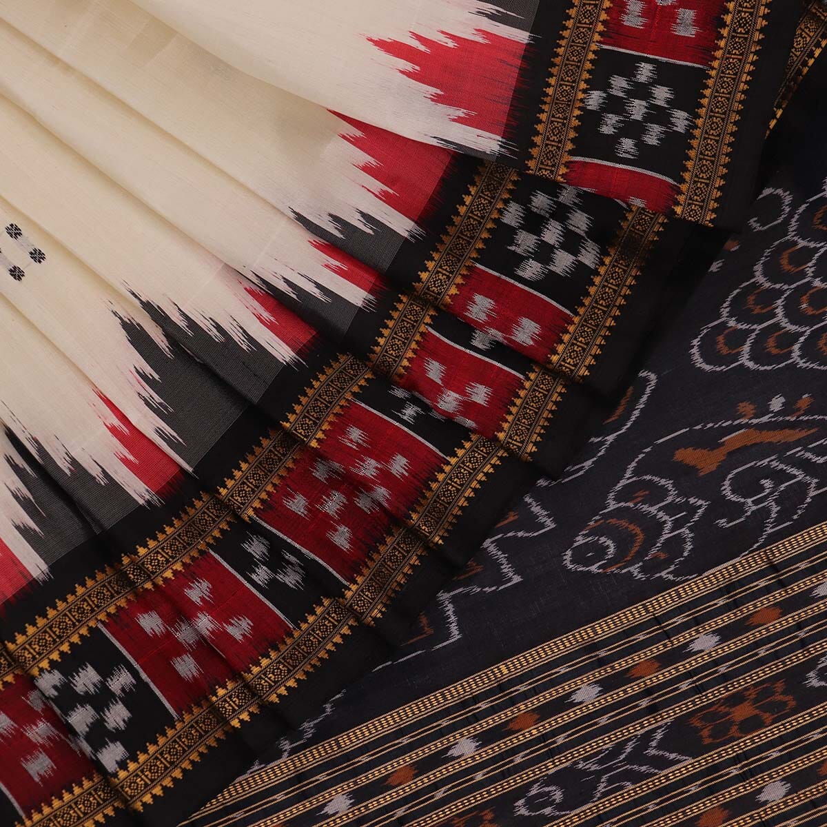 Handloom Khandua Silk Ikat Saree