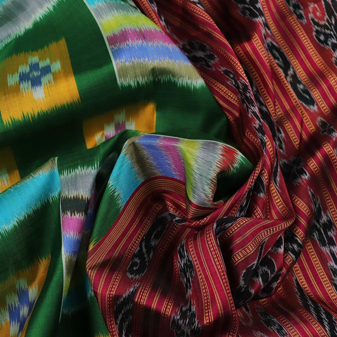 Handloom Khandua Silk Ikat Saree Handloom Saree_Khandua Silk Priyadarshini Handloom