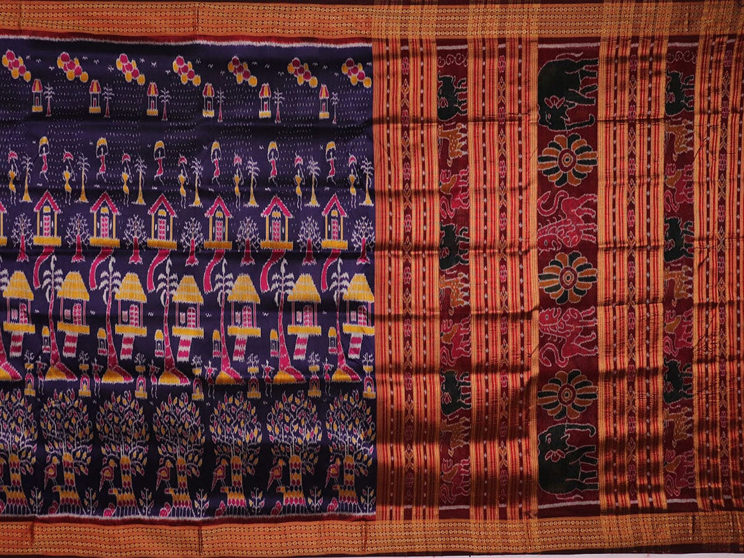 Handloom Khandua Silk Ikat Saree Handloom Saree_Khandua Silk Priyadarshini Handloom
