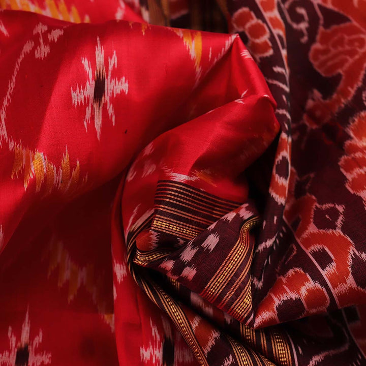 Handloom Khandua Silk Ikat Saree Handloom Saree_Khandua Silk Priyadarshini Handloom