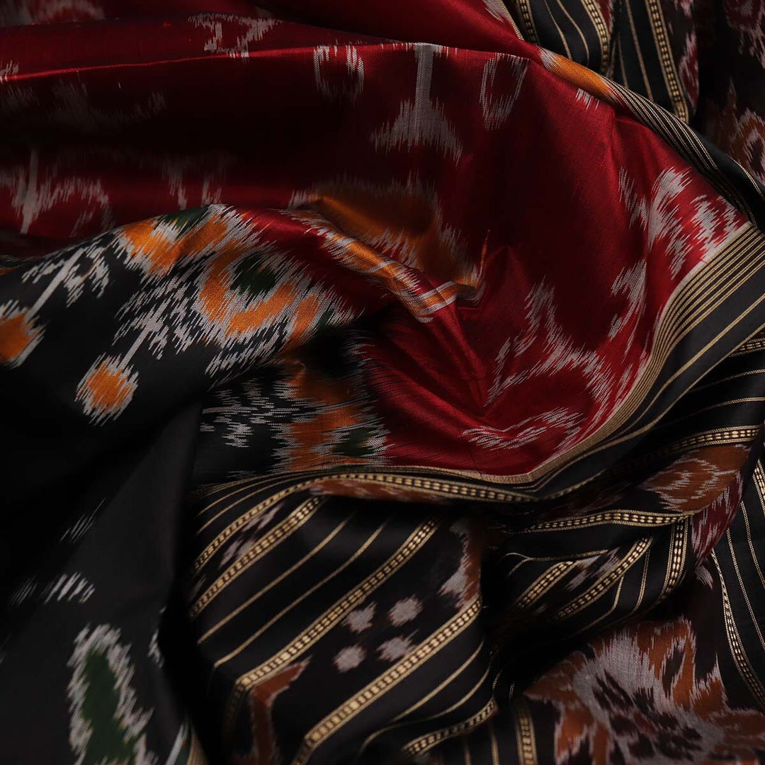 Handloom Khandua Silk Ikat Saree Handloom Saree_Khandua Silk Priyadarshini Handloom