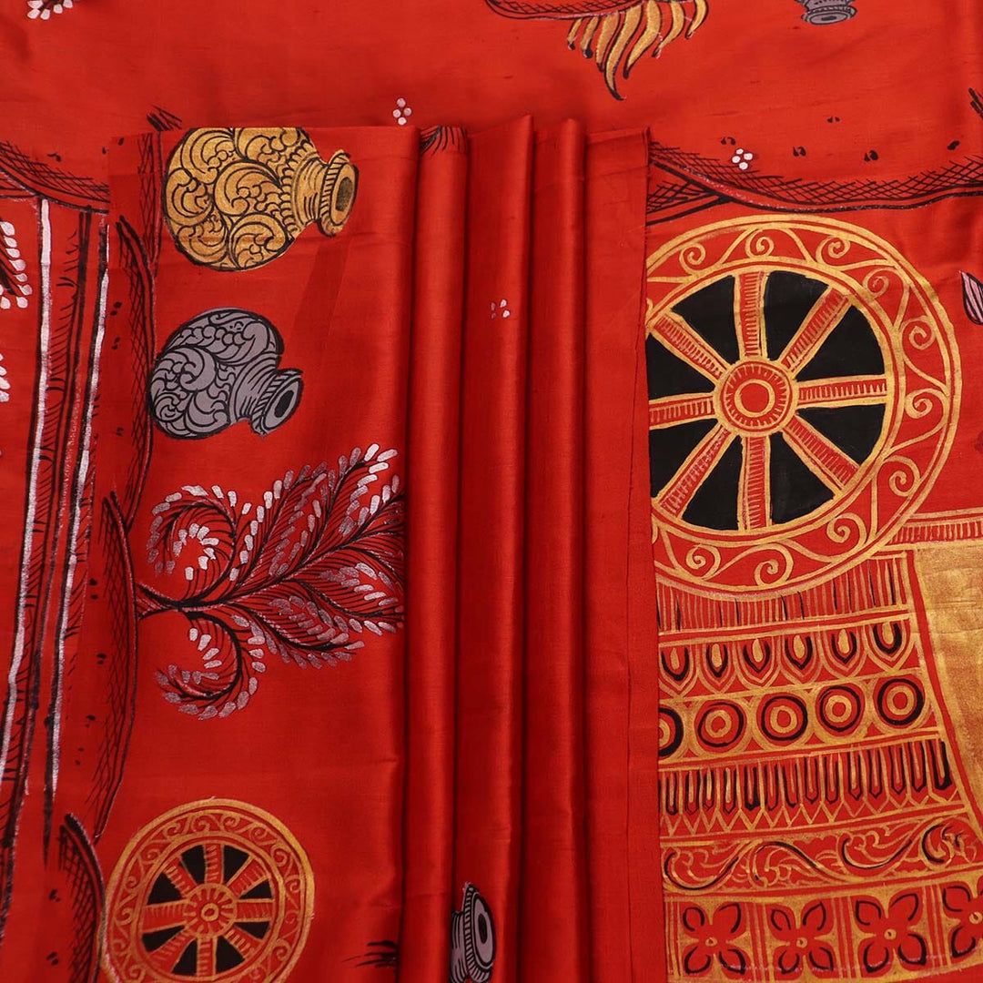 Handloom Patachitra Silk Saree Handloom Saree_Pattachitra silk Priyadarshini Handloom