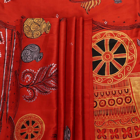 Handloom Patachitra Silk Saree Handloom Saree_Pattachitra silk Priyadarshini Handloom