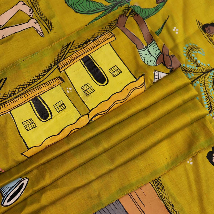 Handloom Patachitra Silk Saree Handloom Saree_Pattachitra silk Priyadarshini Handloom